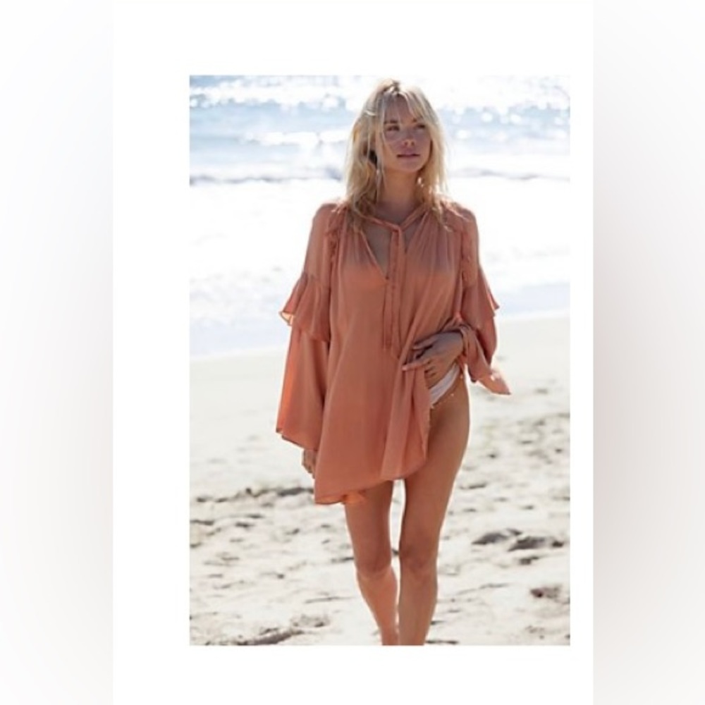 Elegant Peach Women's Dress